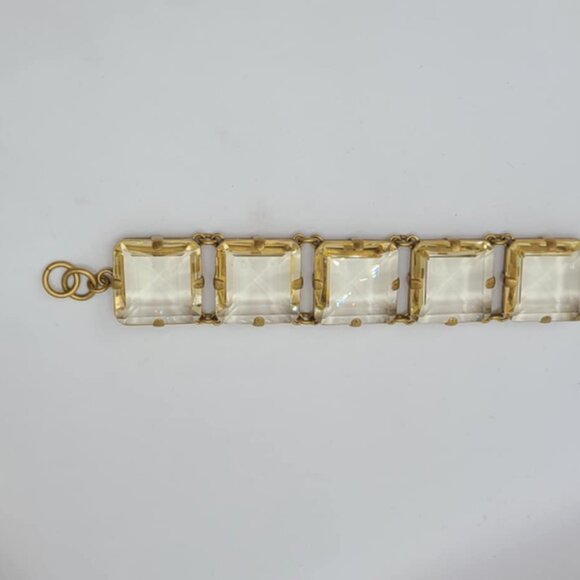 J Crew Chunky Gold Crystal Bracelet - Picture 13 of 13